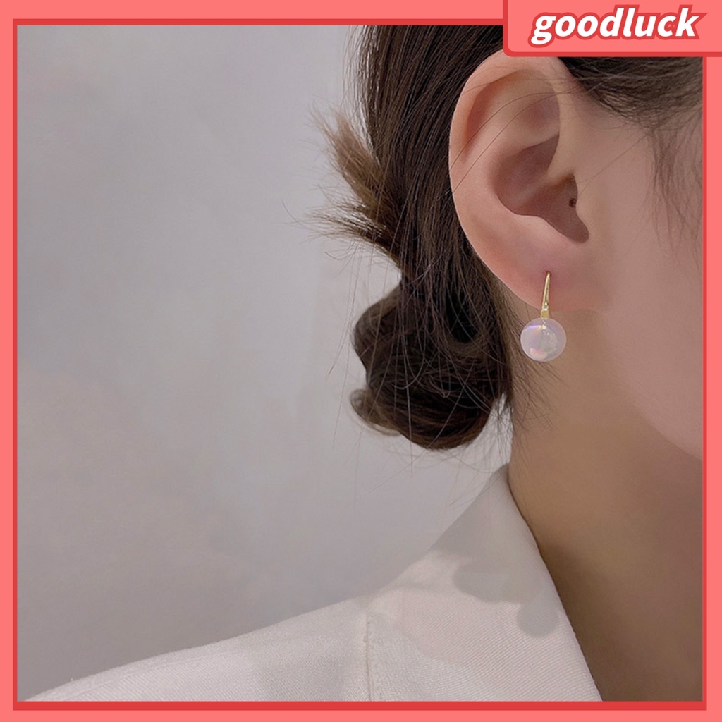 Goodluck| 1 Đôi Bông Tai Nữ Đính Ngọc Trai Nhân Tạo Lấp Lánh