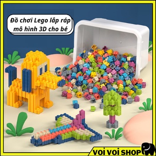  Đồ chơi thông minh cho trẻ em trẻ con. Bộ Lego xếp hình lắp ráp mô hình 3D cho bé trai gái 4 5 6 7 8 9 10 tuổi 