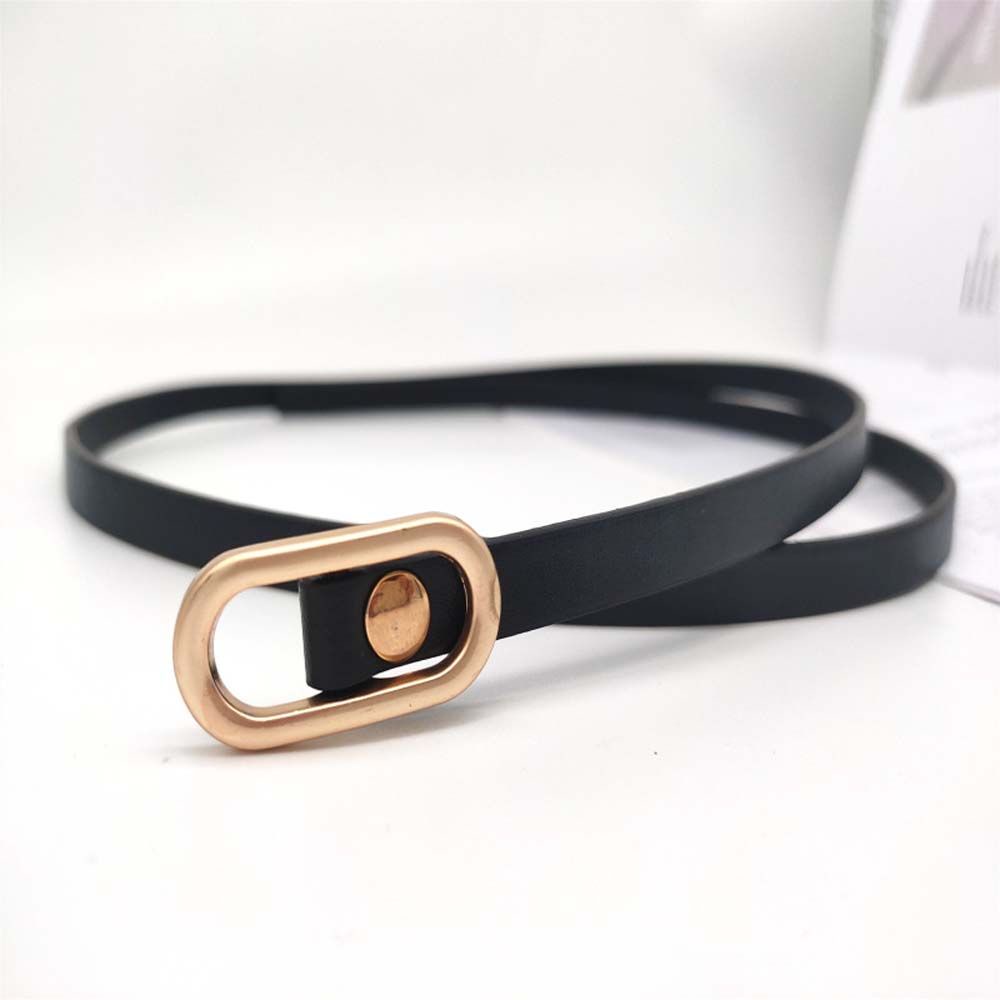 Thắt lưng da bò khóa vuông kim loại tùy chọn màu sắc thời trang