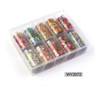 Foil hoạ tiết trang trí móng - Set 10 cuộn