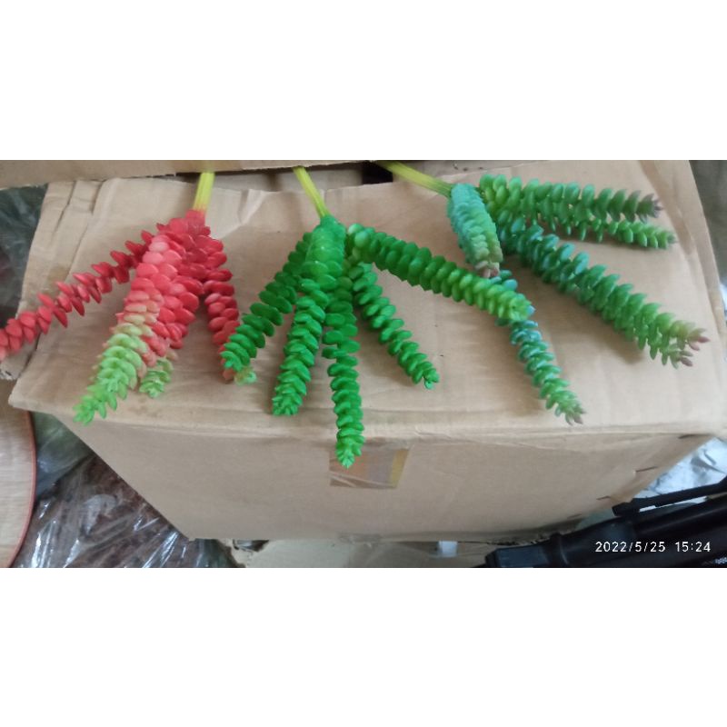 Sen đá giả cành dài 6 nhánh - 12 nhánh - trang trí nhà cửa