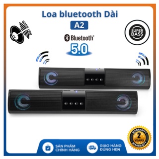 💥 FREESHIP 💥 Loa bluetooth speaker A2  dáng dài 2 loa cực đỉnh, kiểu dáng sang trọng hỗ trợ thẻ nhớ, đài FM