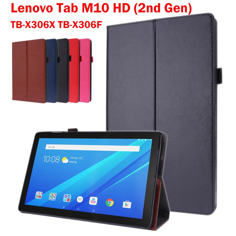 Bao da Lenovo Tab M10 HD (Thế hệ thứ 2) TB-X306X X306F 10.1 "Bao da Smart Cover Magnetic Flip Case với Chân đế tự động ngủ