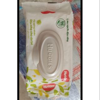 ✓ RẺ NHẤT SHOPEE✓Khăn ướt Huggies không mùi 64 miếng.