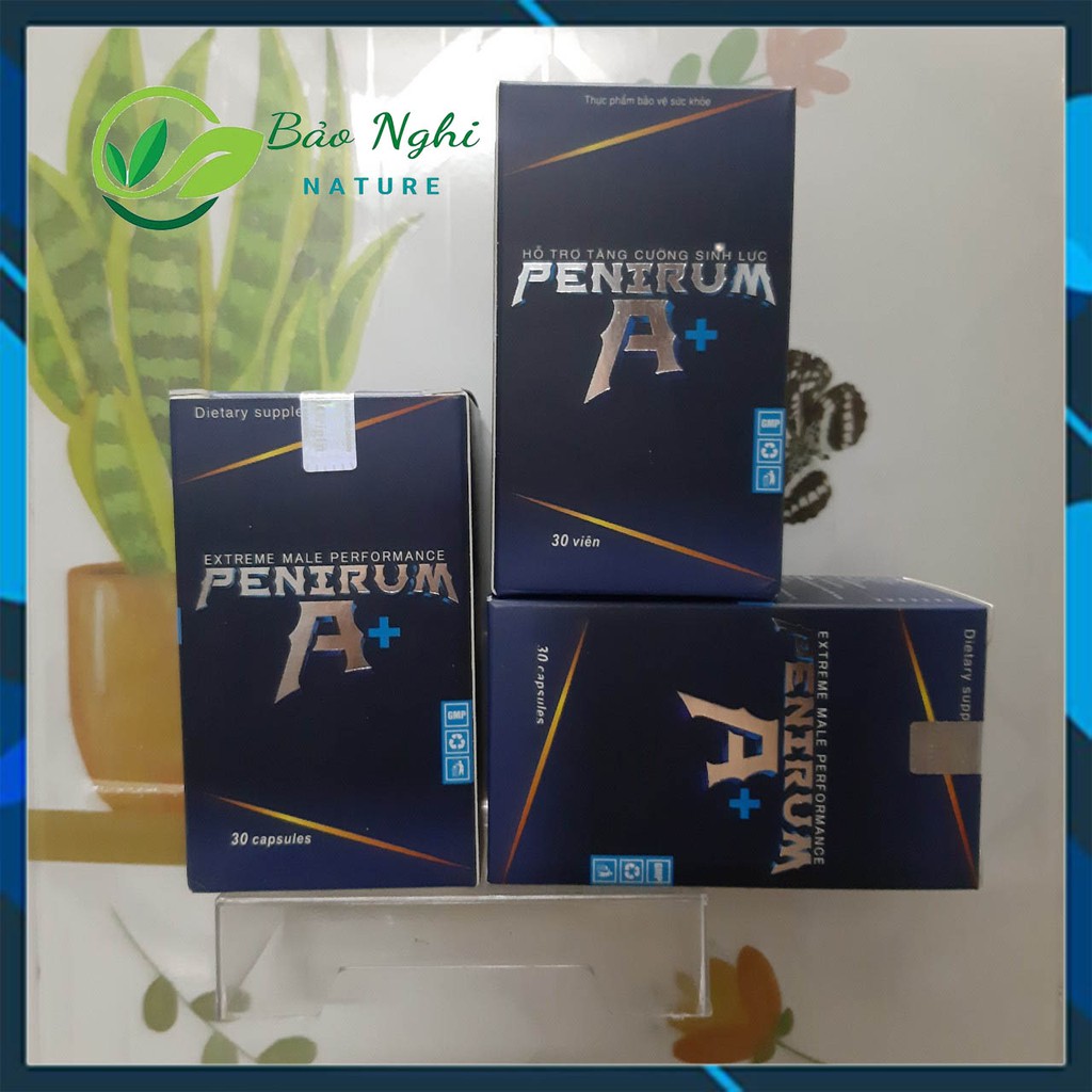 [COMBO 3 HỘP] Viên Sinh Lý PENIRUM A+ Tăng Phong Độ Thỏa Đam Mê Bùng Cháy Cảm Xúc - CHÍNH HÃNG HỘP 30 VIÊN [Có Che Tên]