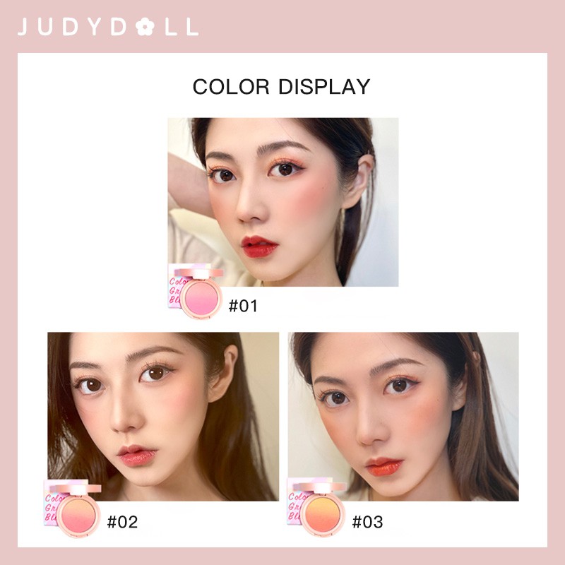 Phấn má hồng Judydoll màu gradient 4 màu sắc tùy chọn 4.3g