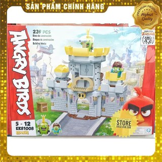 [Hot] Lego Angry Birds EK-81008 Lắp Ráp Lâu Đài Phòng Thủ ( 239 Mảnh ) [ Có Sẵn ]