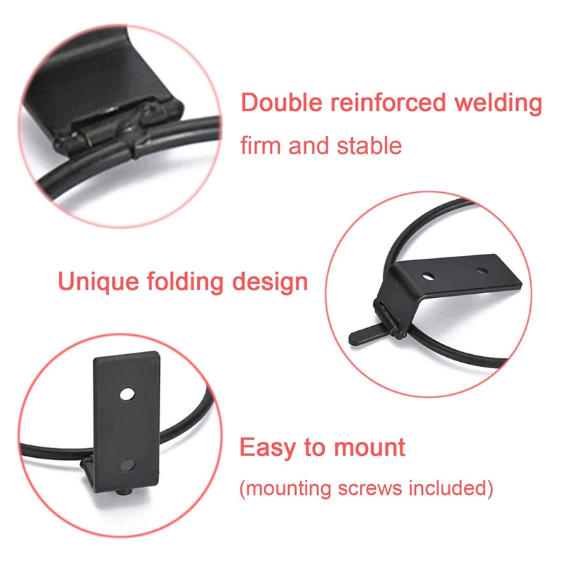 Set 2 Giá Đỡ Trưng Bày Bóng Rổ / Bóng Đá / Bóng Chuyền Gắn Tường Có Thể Gập Lại