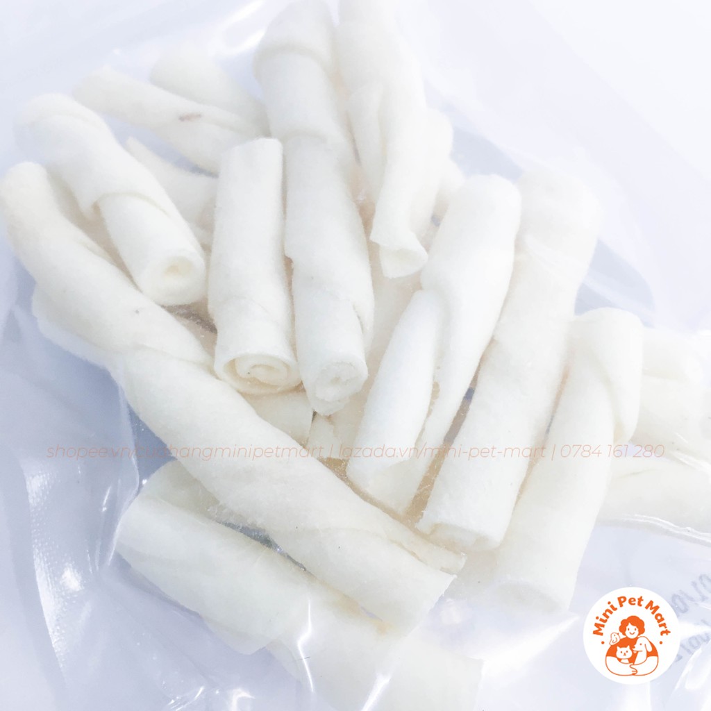 Xương gặm da bò TÀI HƯNG THỊNH 767 (100g) - bánh xương, snack, bánh thưởng, xương gặm cho chó