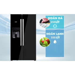 TỦ LẠNH SIDE BY SIDE KAFF KF-SBS600GLASS