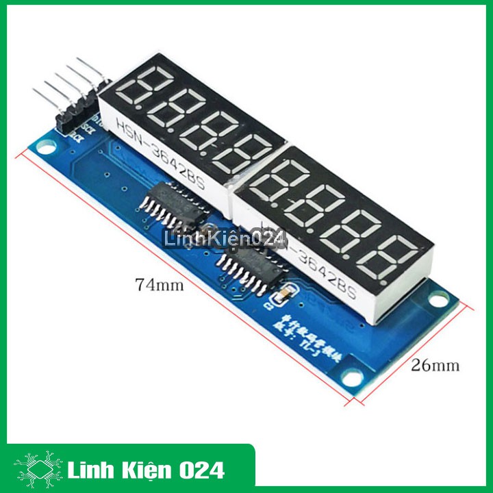 Module Led 7 Thanh 8 Số - HC595