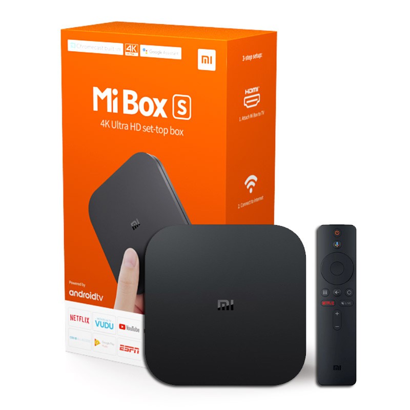 Android Tivi MIBOX S 4K GLOBAL 2020- Mi box S 4K Quốc Tế Model MDZ-22-AB BH 12 THÁNG