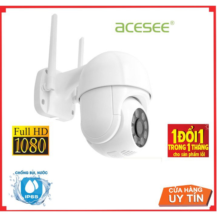 Camera wifi Acesee AC04 ngoài trời chống mưa nắng hàng chính hãng