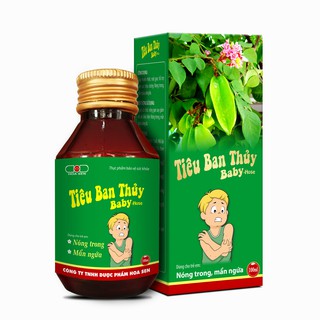 [Freeship extra] Siro TIÊU BAN THỦY BABY Hose - Rôm sẩy, mụn nhọt, dị ứng, mề đay, ban ngứa ngoài da (chai 100ml)