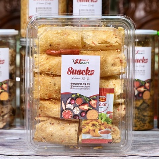 Khô cá thiều bơ tỏi miếng cuộn - 300gr/ hộp.