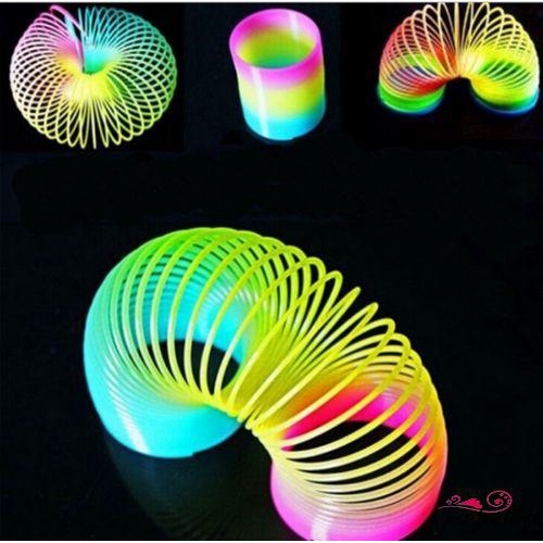 ★HZLFun Baby Rainbow Color Plastic Circle Toys