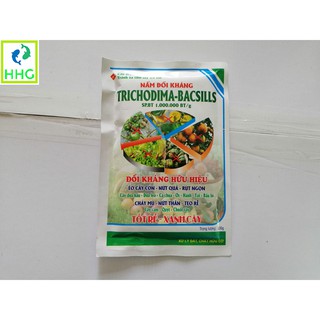 Nấm đối kháng TRICHODIMA-BACSILIS SP.BT 1.000.000BT/G 100g trị bệnh: ẻo cây con-nứa quả-rụt ngọn-chảy mủ-nứt thân-teo rễ