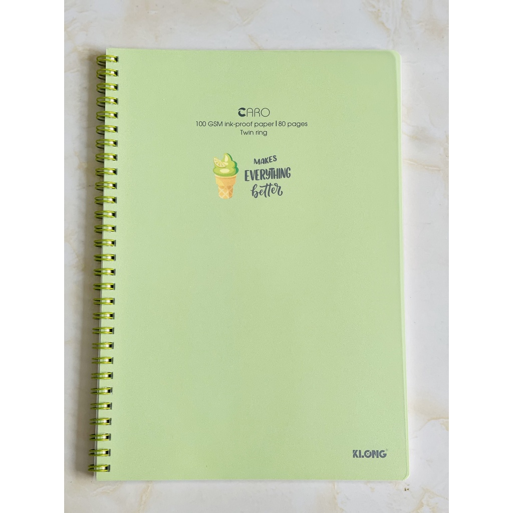 Sổ lò xo B5 Caro 80 trang  KLONG MS 574