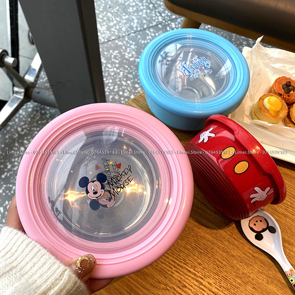 Set 2 tô giữ nhiệt đựng thức ăn hình Frozen Car