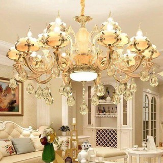 Đèn Chùm LUMINOUS Mạ Vàng Thiết Kế Sang Trọng Phù Hợp Trang Trí Phòng Khách , Nhà Hàng, Khách Sạn (Tặng Kèm Bóng Led)