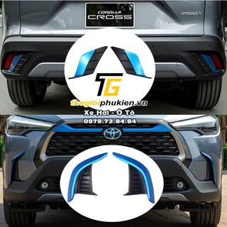 Bộ ốp bảo vệ trang trí đèn gầm xe Toyota Corolla Cross nhựa ABS