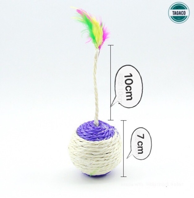 Bóng Cói Đuôi Dài Đồ Chơi Cho Mèo