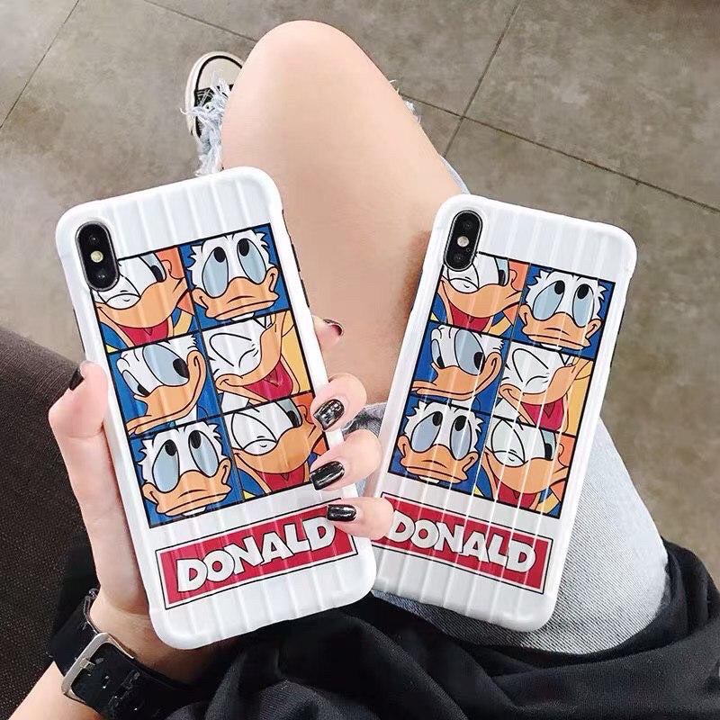 Ốp lưng dẻo vali vịt donald cho điện thoại iphone 6 6s 7 8 plus x xs xr 11 pro max se2