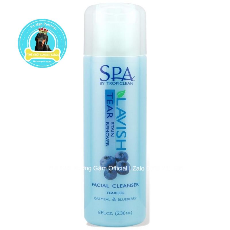 TROPICLEAN SỮA RỬA MẶT TẨY Ố MẮT 236ML