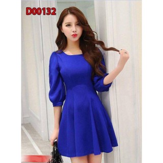 Đầm dáng xòe tay lửng