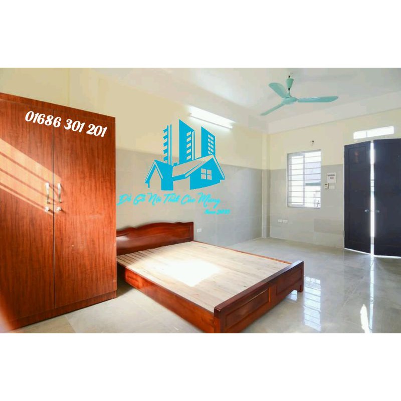 Giường gỗ tự nhiên nhiều kích thước