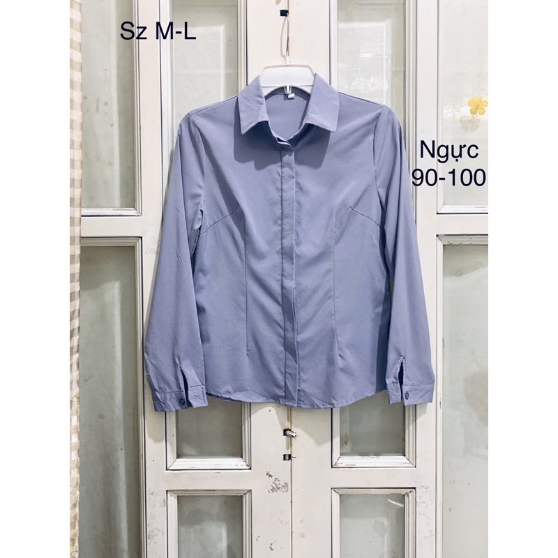 Áo sơmi nữ màu trơn nhiều mẫu