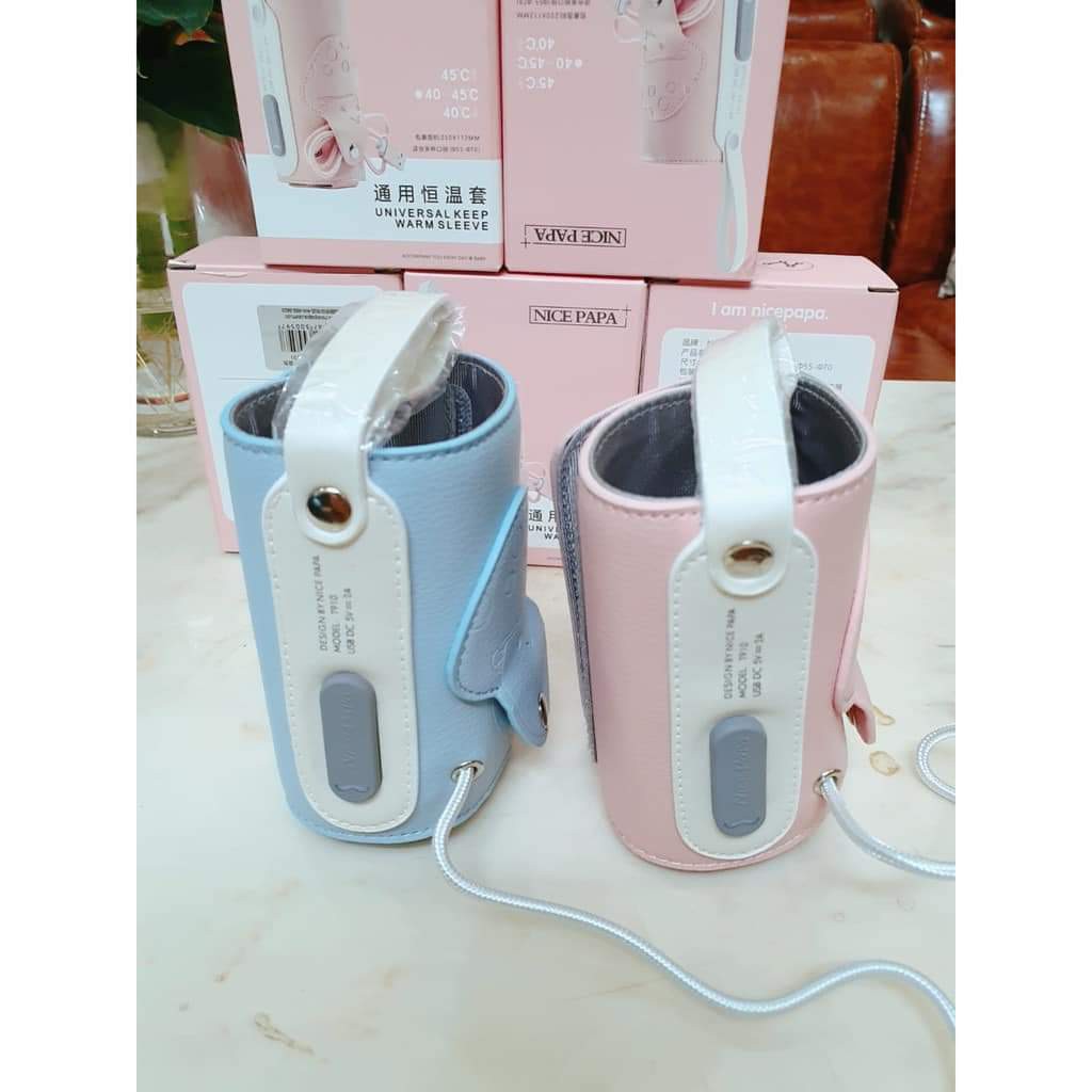 Túi Ủ Giữ Nhiệt Bình Sữa DAITO Bằng Da Có Cảm Biến Điều Chỉnh Nhiệt Độ Và Thời Gian Ủ Ấm Sữa