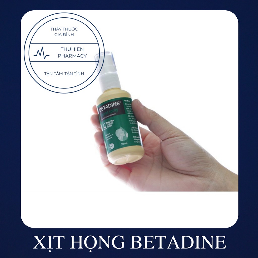 Xịt họng Betadine (Betadin) 0.45% (50ml)