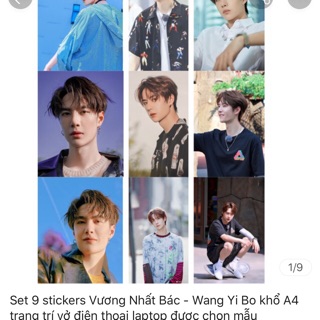 Combo 9 set sticker Web - Wang Yi Bo khách chọn