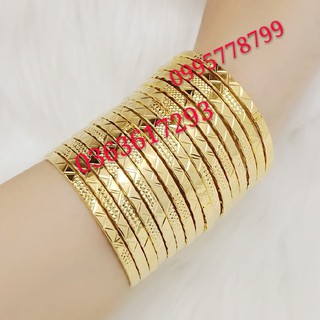 Bộ Vòng Ximen - Móc Khóa Kiểu Vàng Thật - Siêu Bền Màu