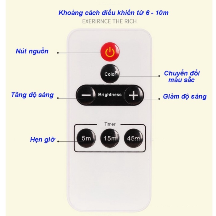 Đèn ngủ Led thông minh bảo vệ mắt, tiết kiệm năng lượng với chức năng hẹn giờ điều khiển 3 chế độ, 10 cấp độ sáng