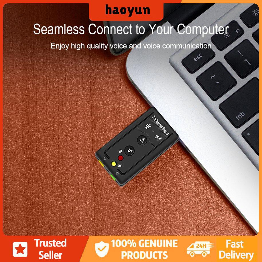 Thẻ Âm Thanh 7.1 Chuyển Đổi Usb Sang Jack 3.5mm Cho Mac