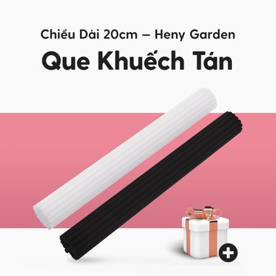 Que Khuếch Tán Tinh Dầu Làm Thơm Phòng Heny Garden Màu Đen Trắng, Thay Thế Máy Khuếch Tán và Đèn Xông