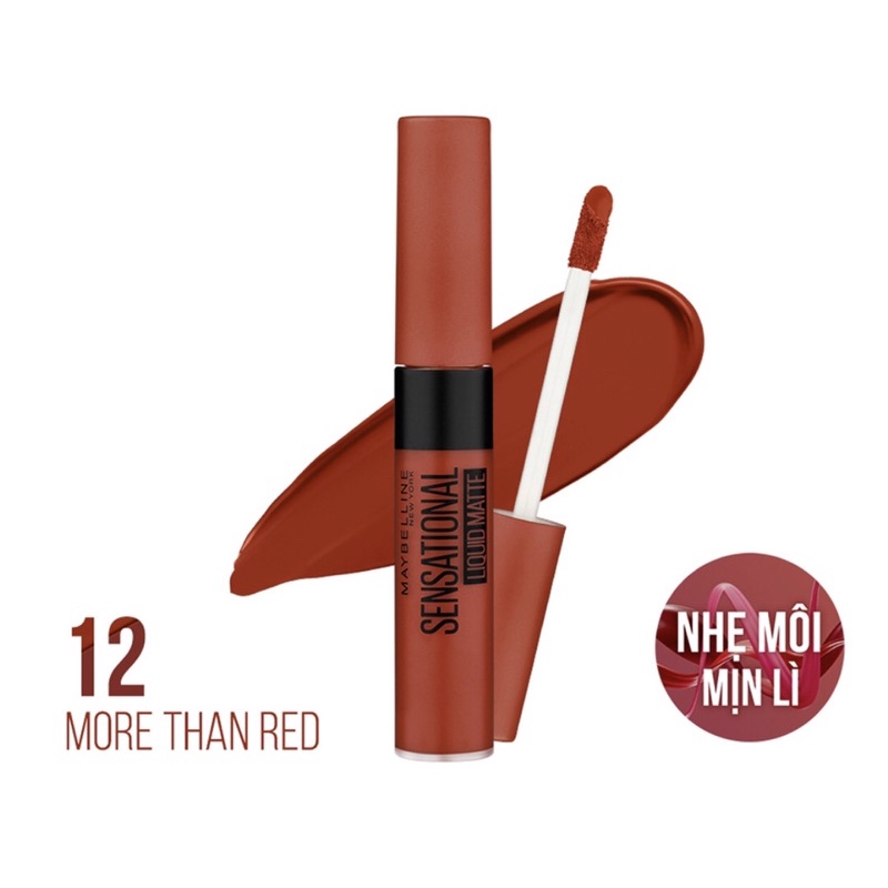 Son Lì Nhẹ Môi Maybelline Sensational Liquid Matte Lipstick  7ml