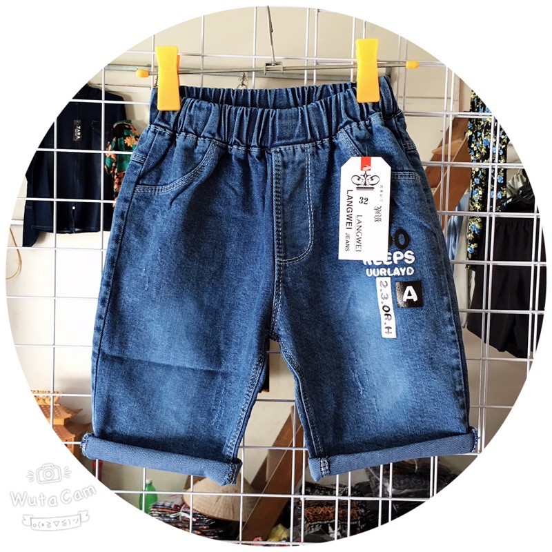 Quần bò ngố_ đùi nam size 12-35kg