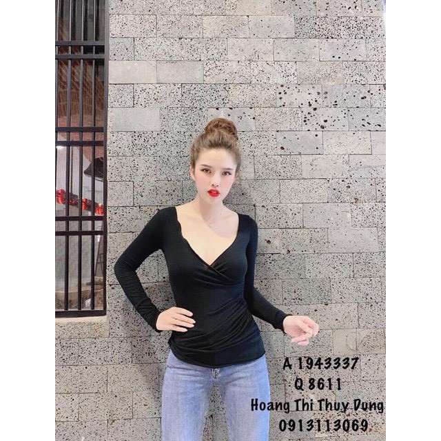 Áo lụa tay dài đắp ngực siêu sexy nóng bỏng