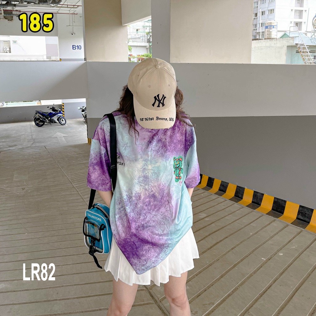 Áo thun loang màu 𝑭𝒓𝒆𝒆𝒔𝒉𝒊𝒑 Áo phông unisex LR82 vải cotton xượt poli co giãn thấm hút tốt, không xù lông