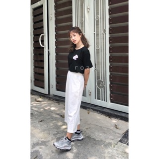 Quần culottes vải đũi mềm