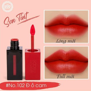 Son Tint 💝 TẶNG MẶT NẠ CHỐNG NHĂN THE NATURE BOOK 💝 Thời Thượng Mềm Mịn Lâu Trôi The Nature Book
