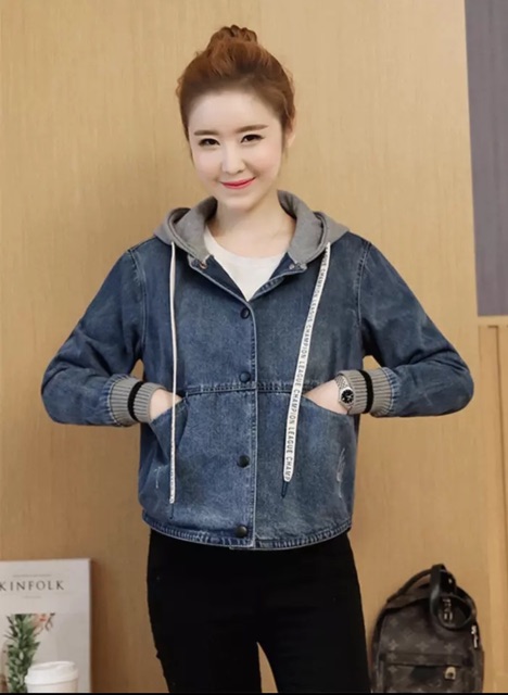 Áo khoác bò nữ hàng loại 1 cao cấp Áo khoác jean nữ thu đông | BigBuy360 - bigbuy360.vn