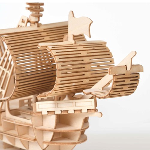 Mô Hình Lắp Ráp Thuyền Buồm Gỗ 3D Trang Trí