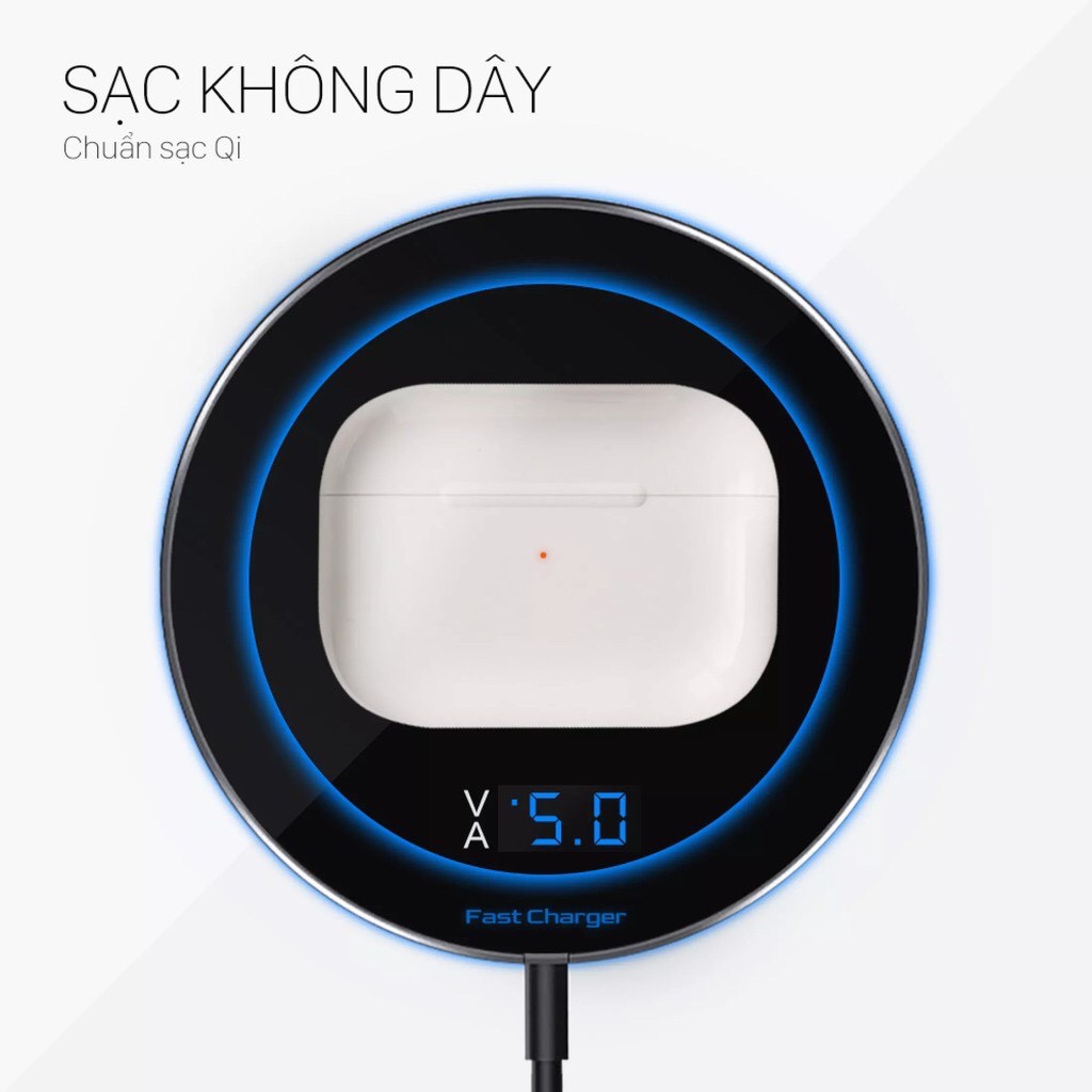 Tai nghe Bluetooth không dây, định vị, nhét tai - sạc không dây Dùng cho IOS và ANDROI