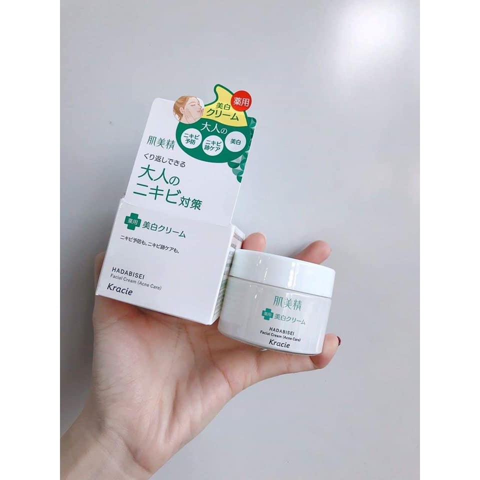 Kem dưỡng da mụn Kracie Hadabisei Facial (Acne Care) 50g (hàng chính hãng)