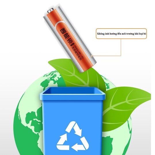 Vỉ 04 Viên Pin Tiểu, Pin AA 1.5V, Pin Khô Doublepow - Số Lượng Tính Theo Vỉ (Mỗi Vỉ Là 4 Viên Pin) (Màu Cam Đậm)