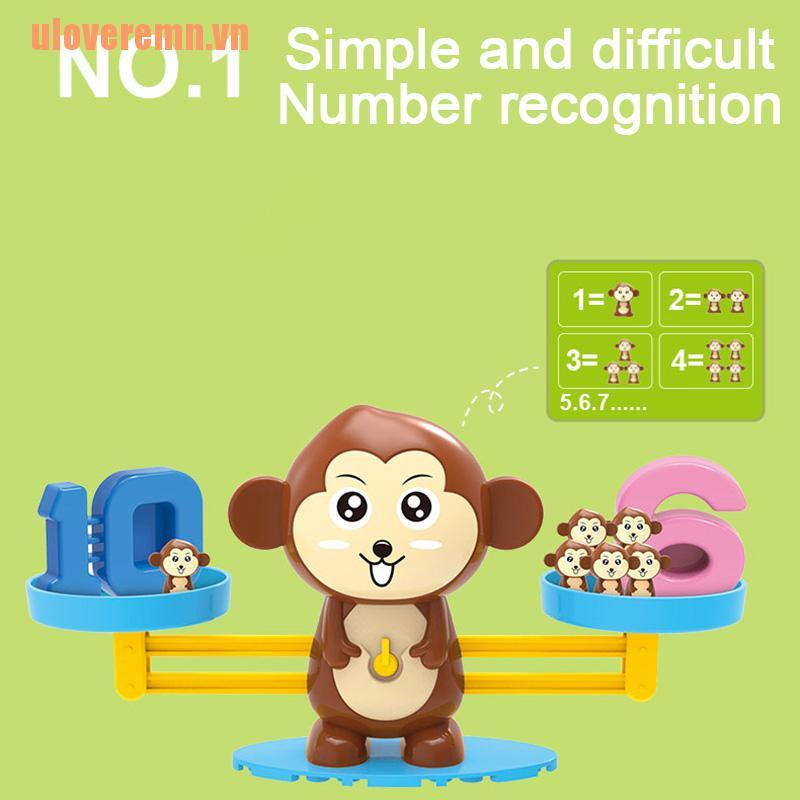 [Unvn] Trò Chơi Cân Bằng Khối Lượng Hình Khỉ Theo Phương Pháp Montessori